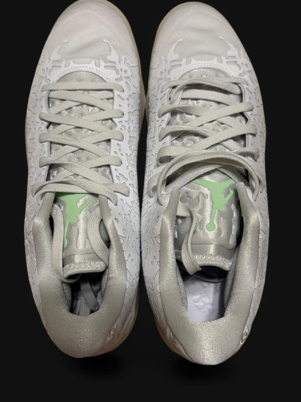 Jordan Men's White Athletic Sneakers with Textured Overlay